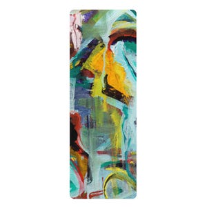 Abstract Art Yoga Mat: Anti-Slip Rubber Exercise Mat
