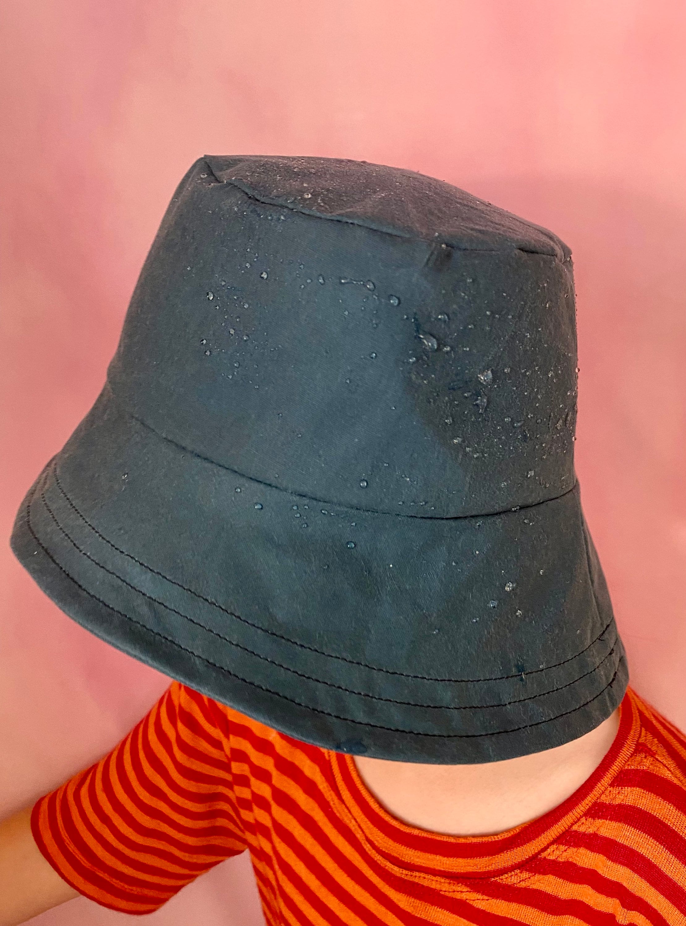 Rain Cap Fisherman's Hat Oilskin Cotton Water Repellent Etsy