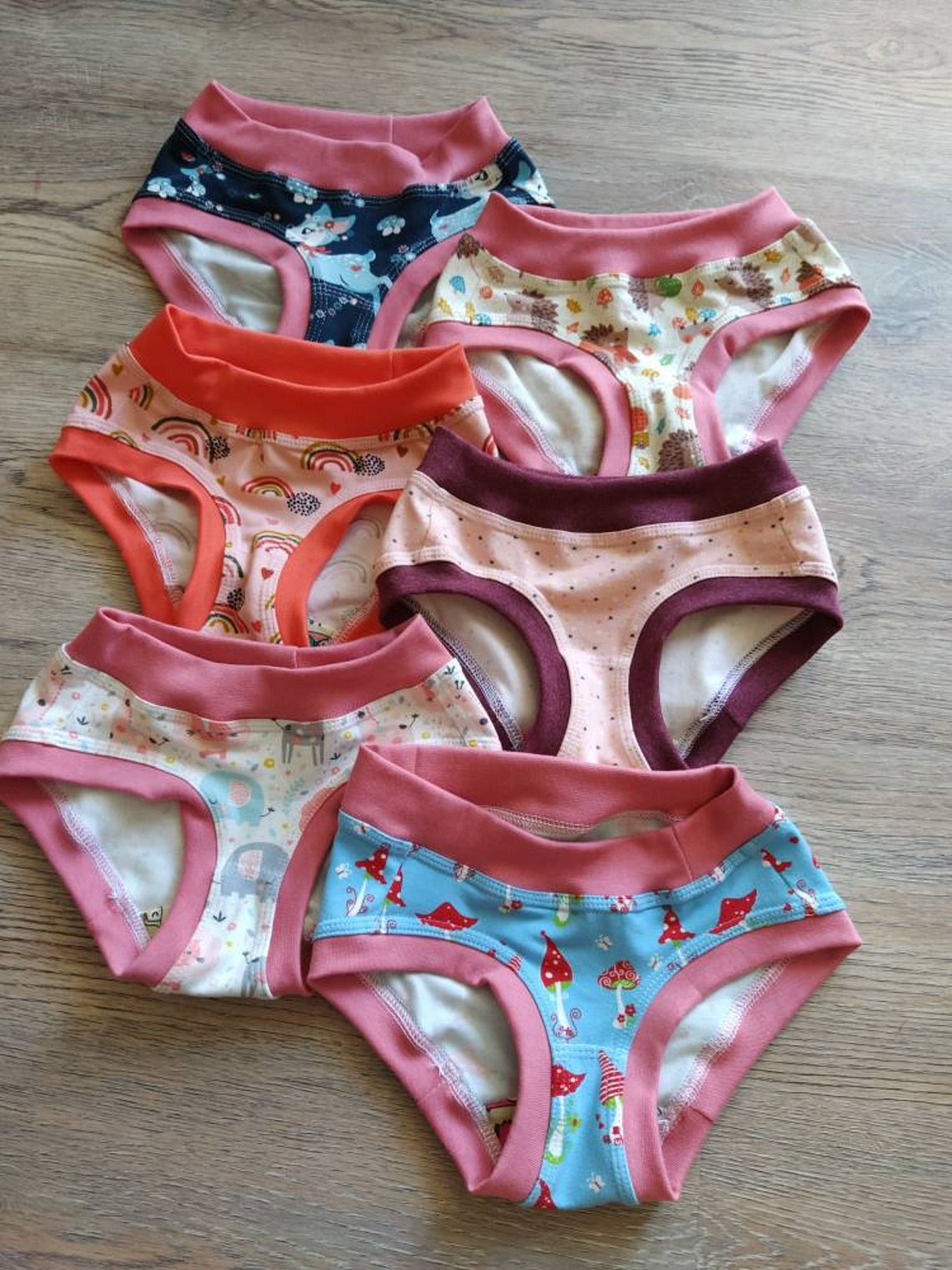 Girls Organic Underpants Panties Panties Laundry Panties Etsy UK