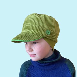 Michel cap peaked cap corduroy cap cotton children adult transitional cap grows with the child retro