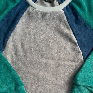 Frottee Pullover für Kinder Jungs Mädchen Baumwolle Color Blocking Farbenmix Germany Jersey Bild 8