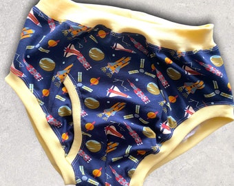 Big boy underwear Abdl slip garcon Briefs for men Bio Organik Pants XS S M L XL XXL Underpants Briefs Space Rockets Planets