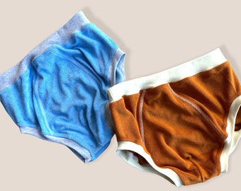 Adult Men's Terry Cloth Briefs Slip Pants Underwear Slip Handmade Germany Jersey ABDL Worldwide