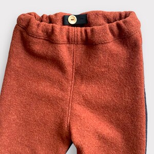 Pantalon Woolwalk hiver extérieur laine vierge sans mulesing garniture cirée / cordura ceinture réglable jardin d'enfants forestier robuste 74-164 opt. Sacs image 6