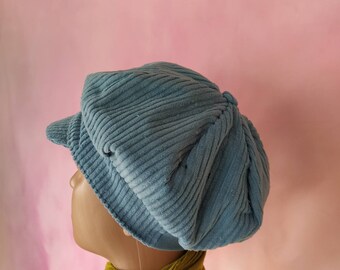 Balloon Hat Adults Children Corduroy Cotton Lined Fabric Selection Customer Request Unique Handmade Germany