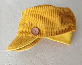 Gorra Michel gorra con visera pana algodón niños adultos gorra de transición retro