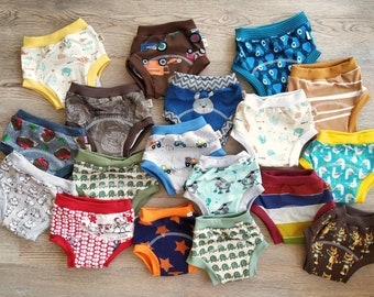 Kinder Trainerhöschen Molton+-PUL Trainerwindel Slip 68-116 windelfrei trocken trainig pants slips Handmade in Germany Kundenwunsch