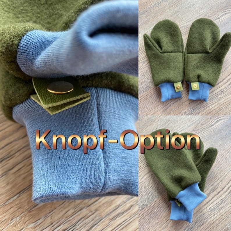 Gloves Mittens Child Organic Wool Wool Wool Woolwalk Wool Cuffs Gift Surprise Uni Colorful image 8