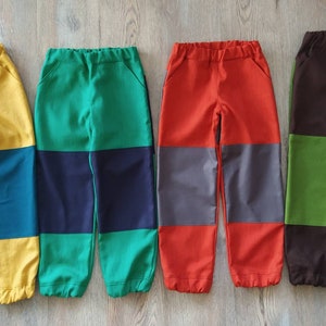 Linen Pants Child Robust Knee Protection Trim Understandable Belt Waldkind Naturkind Waldorf Summer Pants Forest Pants Holiday Bloomers