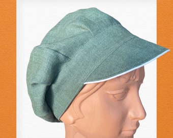 Ballon Mütze Leinen STONEWASHED Farbauswahl Sommer Sonnschutz Schirm Urlaub Kinder Erwachsene Naturkind Waldkindergarten Vintage Cool Cap