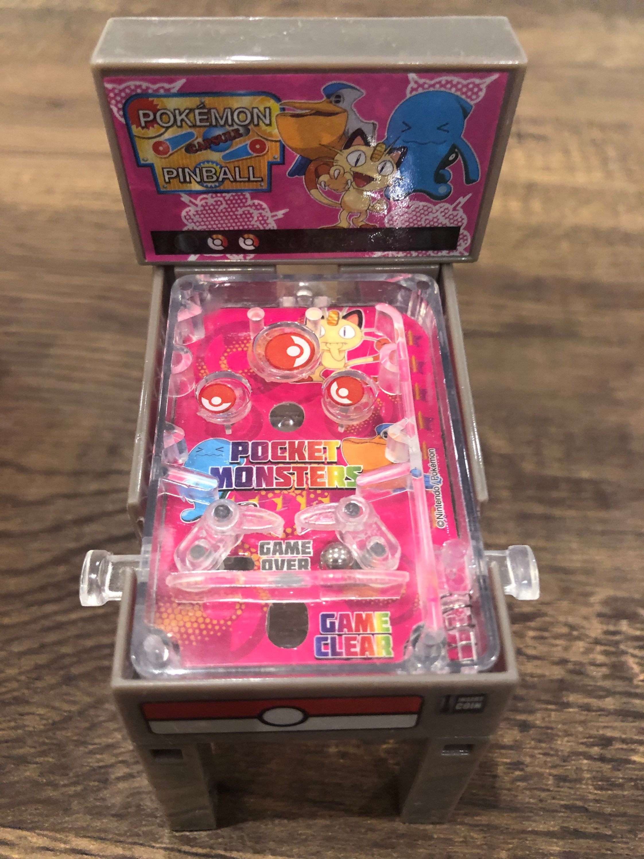 Miniature pinball machine Pokemon Pokemon pinball machine Etsy