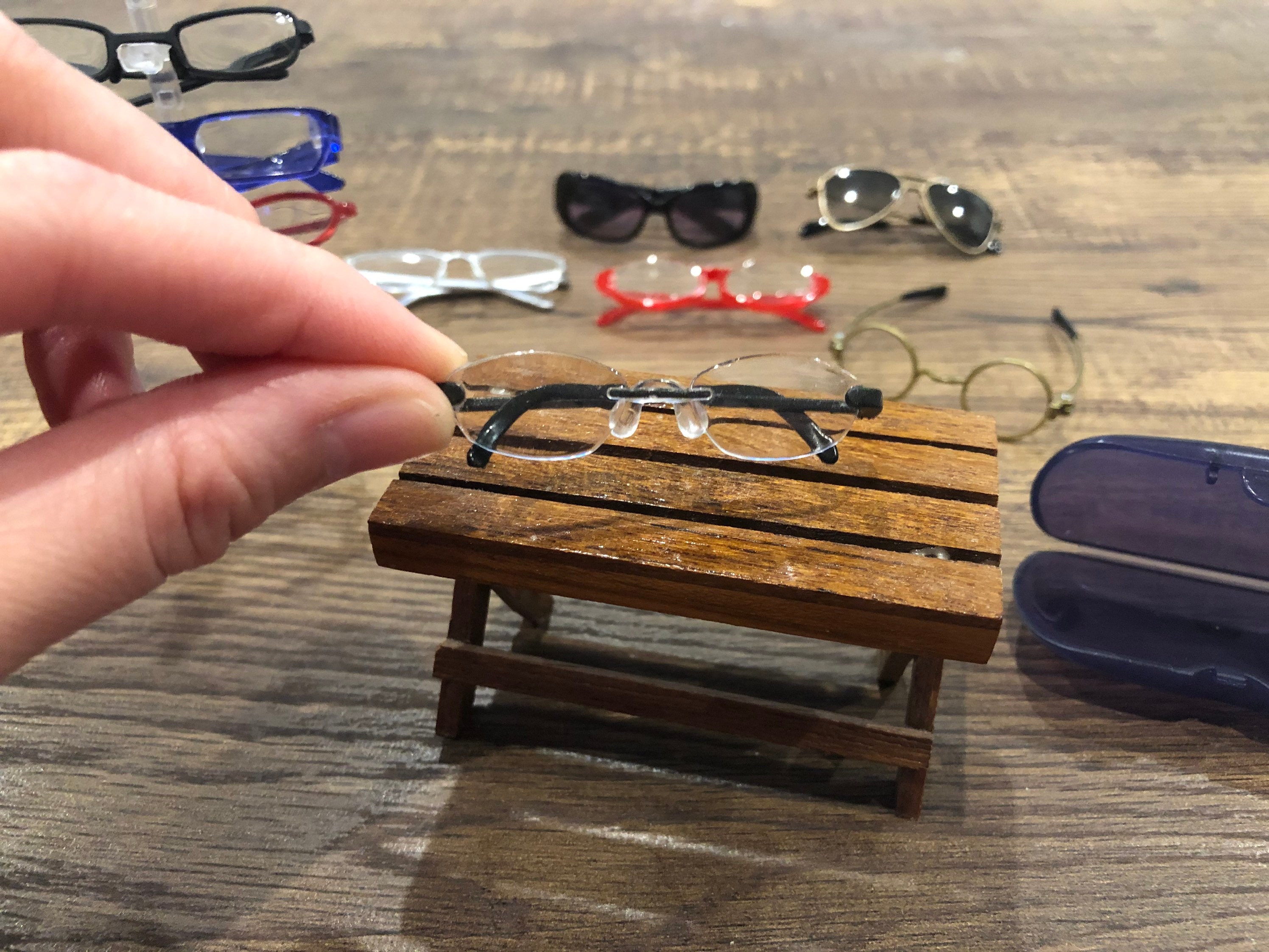 Miniature glasses dolls glasses miniature | Etsy