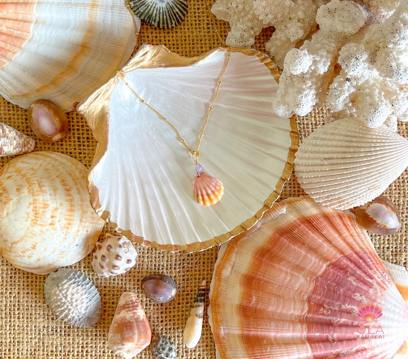 Decoupage Shell Jewelry and Trinket Dish Etsy