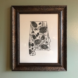 Camellia, Alabama - Art Print