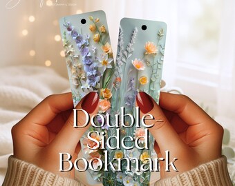 3D Spring Floral Metal Bookmark, Double-Sided Bookmark, 2 Bookmarks for the Price of 1!