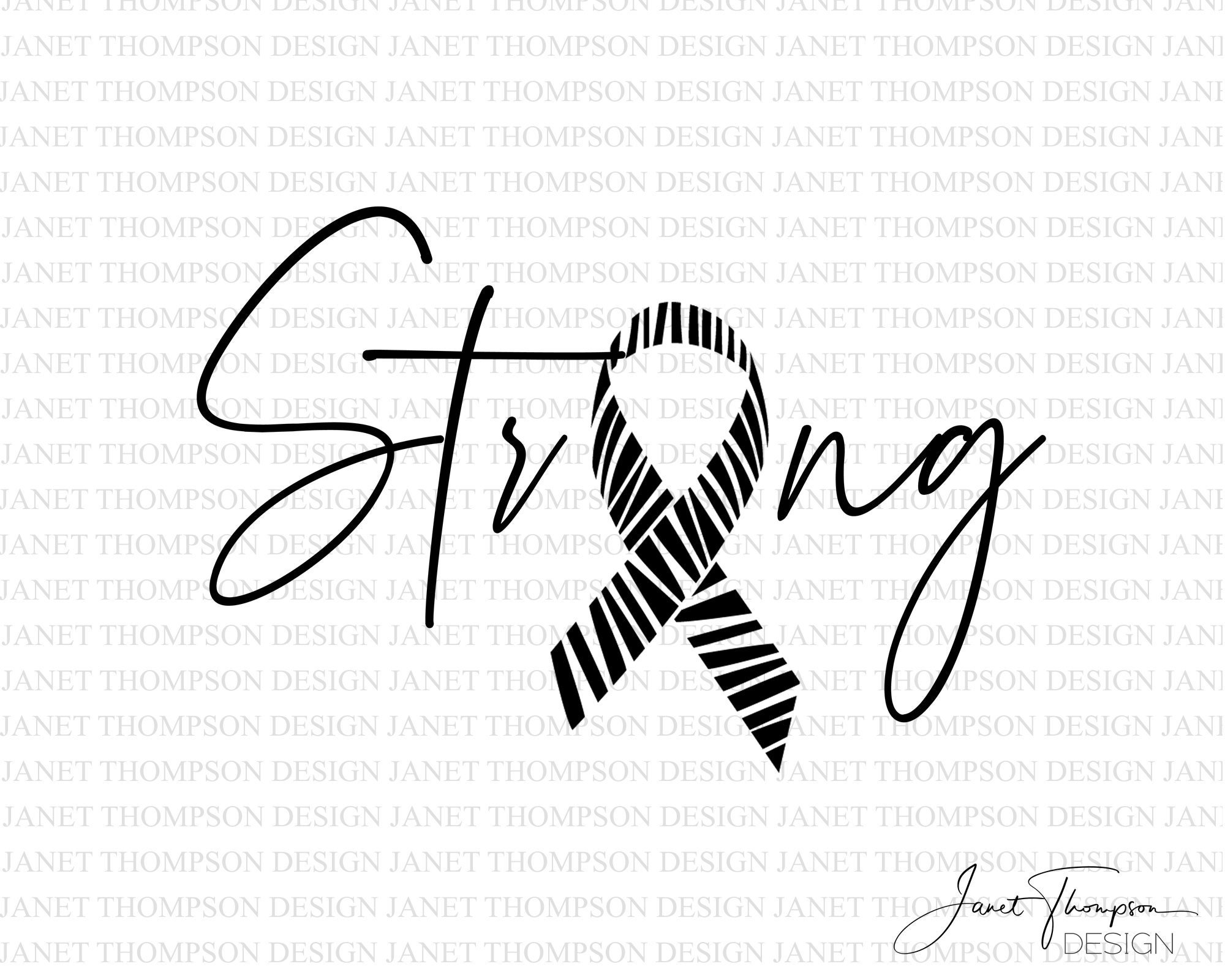 Zebra STRONG Cancer Awareness, B/W Awareness, Carcinoid Syndrome