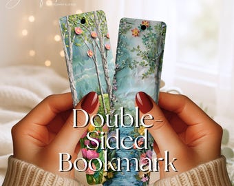 3D Spring Floral Metal Bookmark, Double-Sided Bookmark, 2 Bookmarks for the Price of 1!