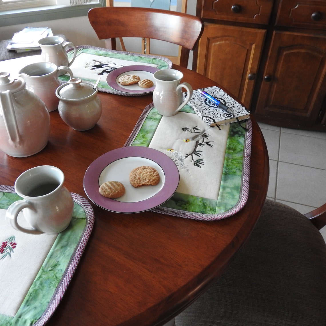 Placemats With Australian Embroidered Designs Etsy Australia