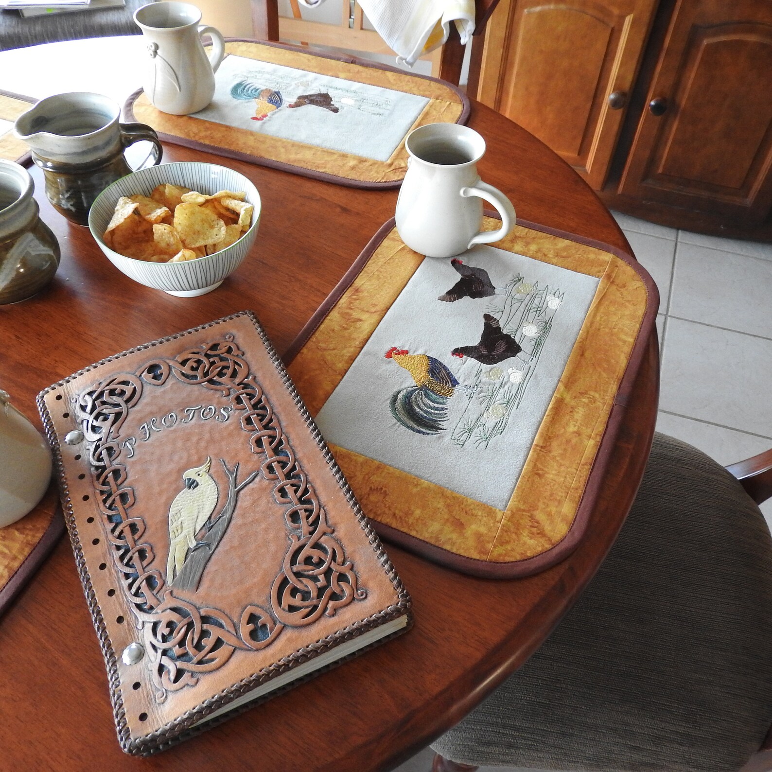 Placemats With Australian Embroidered Designs Etsy