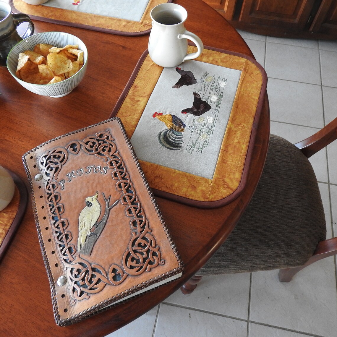 Placemats With Australian Embroidered Designs Etsy