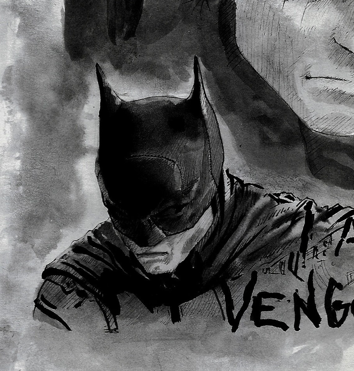 The Batman Robert Pattinson Fan Art Artwork Print Etsy
