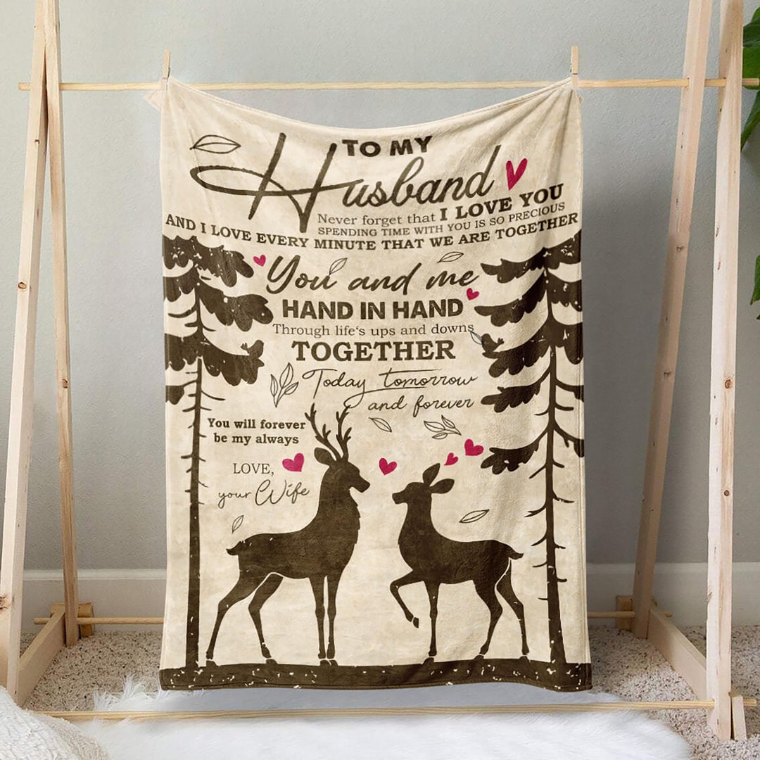 Personalized Blanket for Husband Anniversary Gift for Husband Etsy