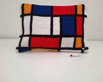 Bolso de mano inspirado en Piet Mondrian