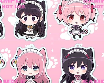 Komi, Bocchi Maid Llaveros de doble cara