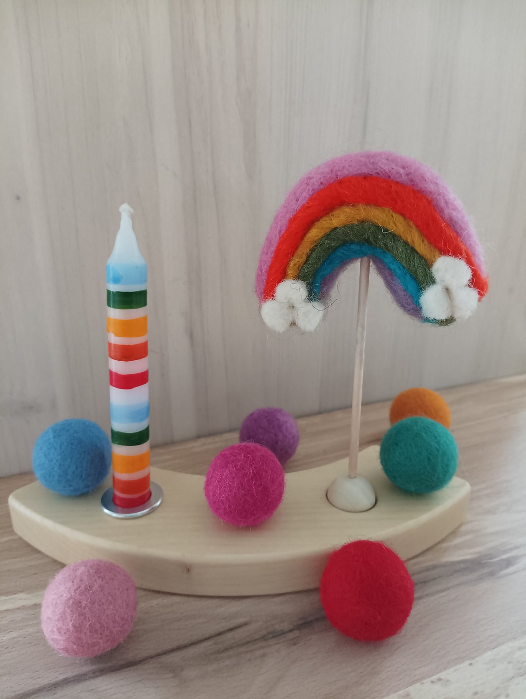 Regenbogen Geburtstagsstecker Für Geburtstagskranz - Etsy