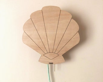 SEA SHELL Lampe, applique pour enfants, lampe de chevet, poupe pour bébé, lampe pour enfants, applique murale, mur d’éclairage, lampes