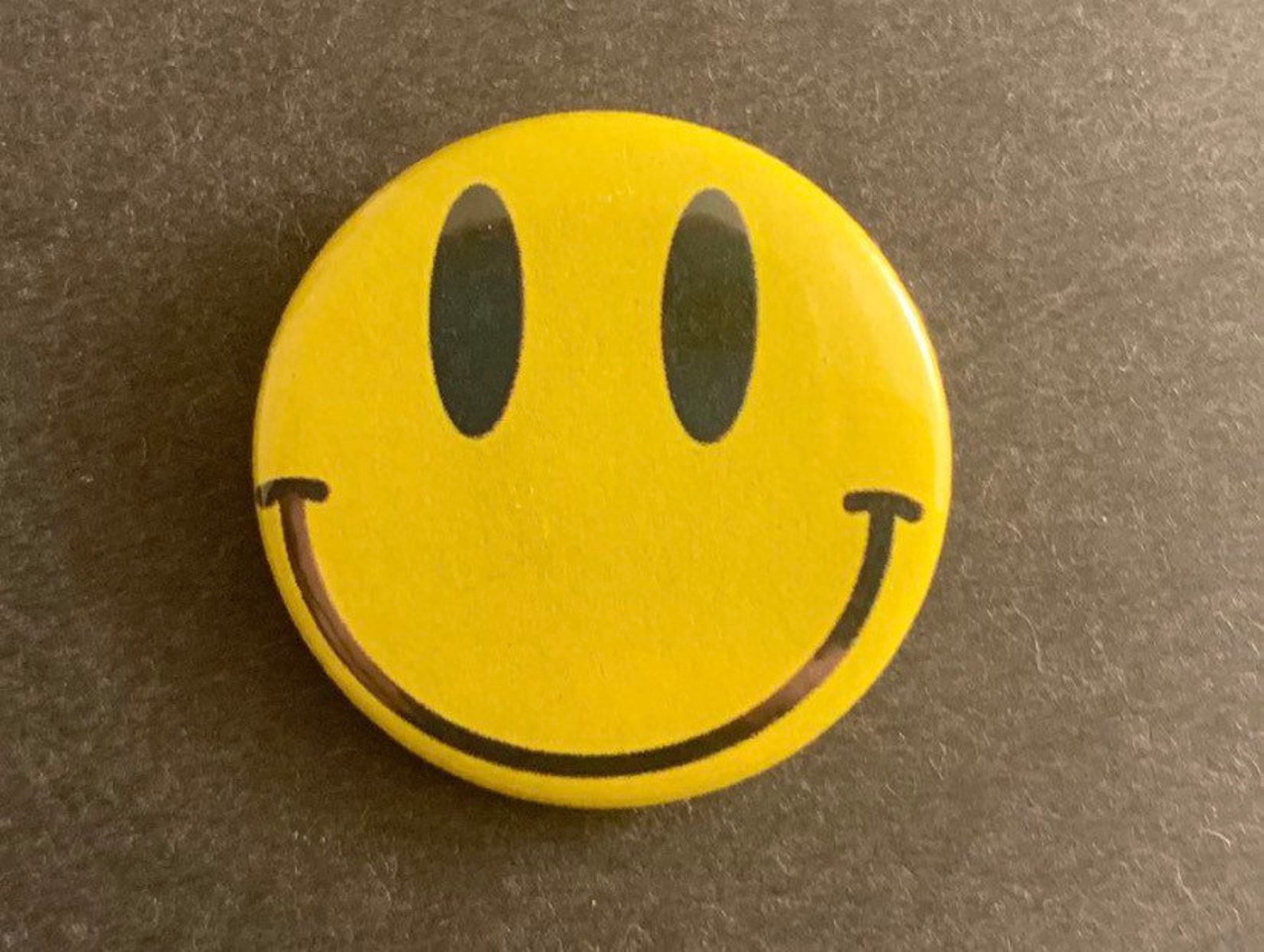 Smiley Face 25mm Button Pin badge Etsy