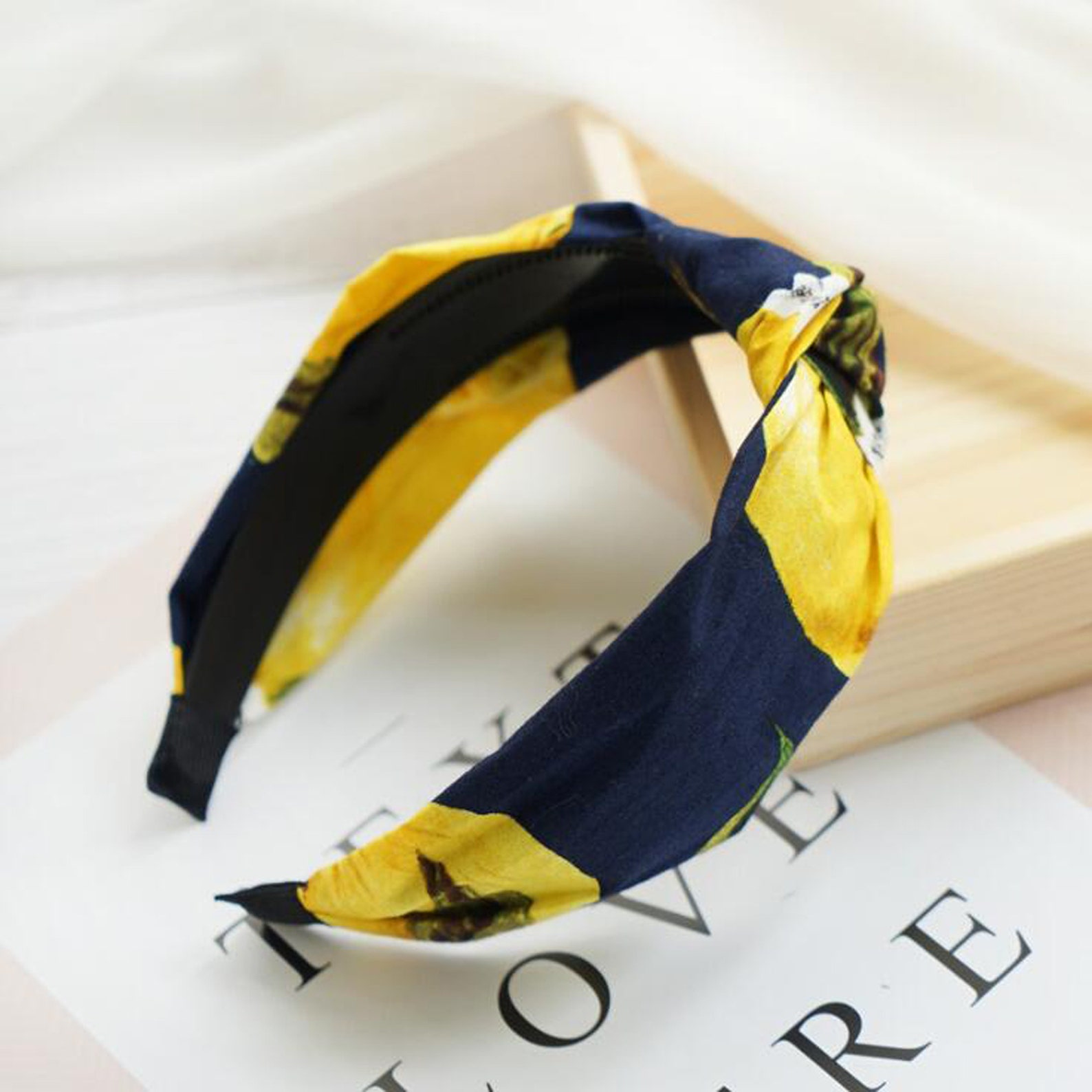 Lemon yellow headbands for womenwide headbands for Etsy