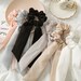 Set of 6,Scrunchies Nude hair scarf hair ties Hair elastic band ponytail holder Hair scrunchie Hair accessories white bow scrunchie hair tie 