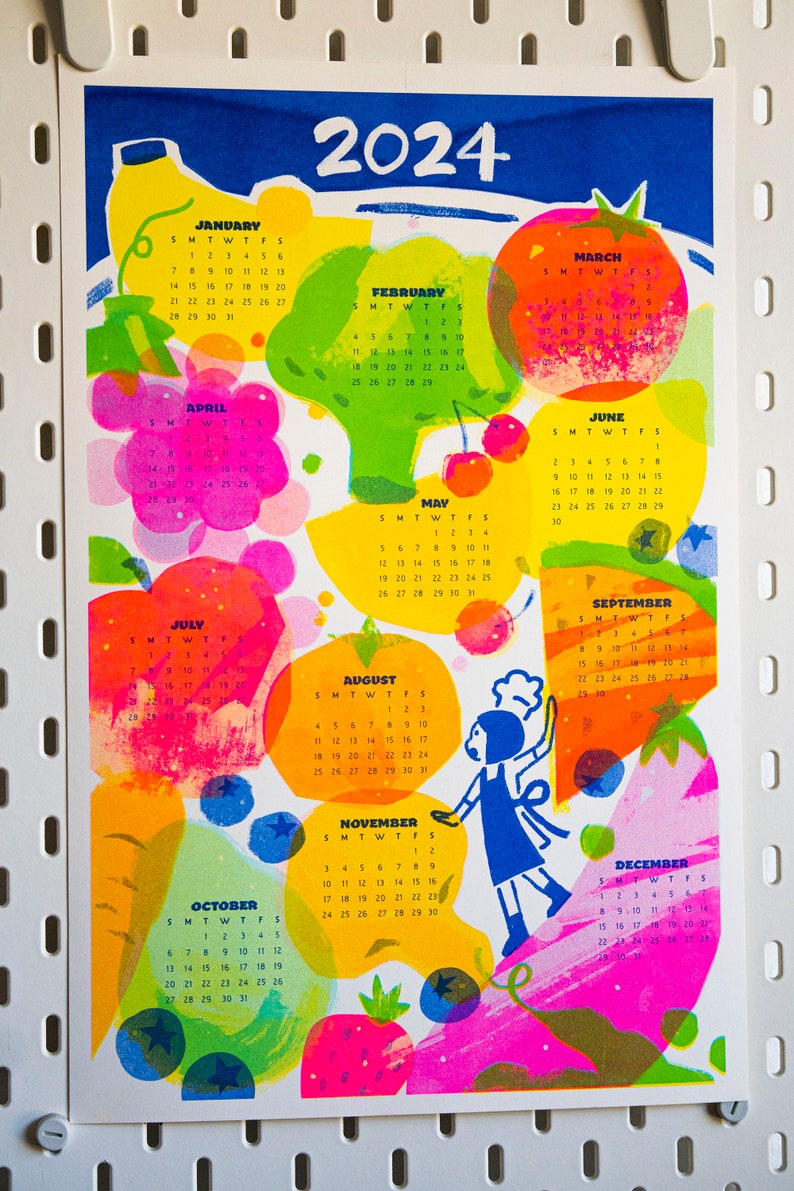 2024 Riso Fruits Calendar Etsy
