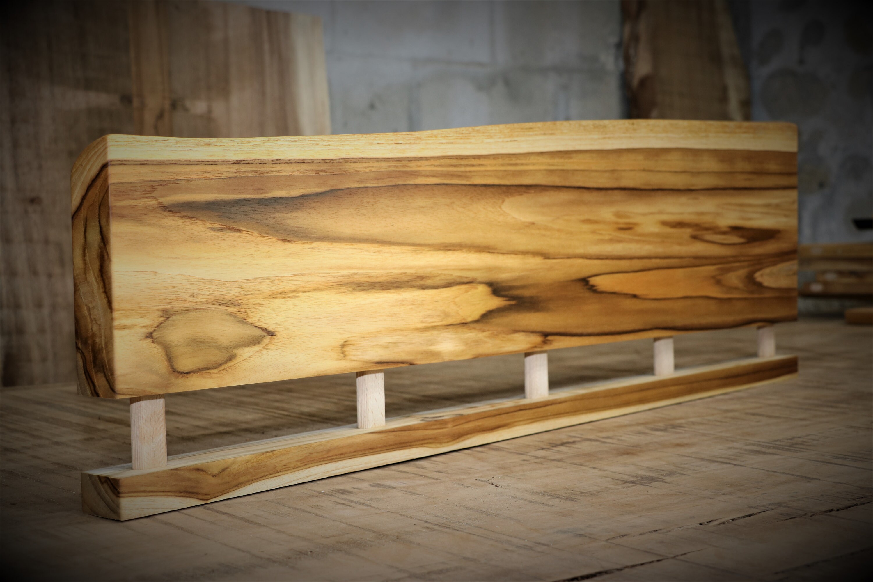 Teak Floating Shelf Live Edge 2 Solid Wood with Custom Etsy