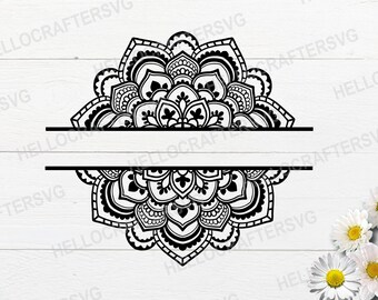 Download Split Mandala Svg Etsy