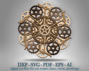 Download Steampunk Mandala Etsy