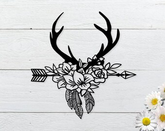 Download Flower Antlers Svg Etsy PSD Mockup Templates