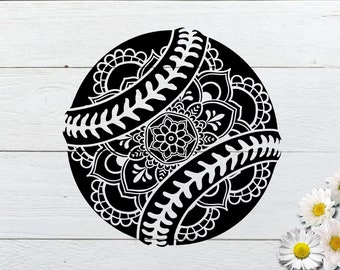 Download Free Softball Mandala Svg Etsy SVG Cut Files