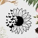 Download Floral Butterfly Sunflower Svg Half floral sunflower svg ...