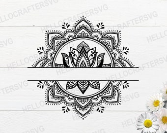 Download Lotus Mandala Svg Etsy
