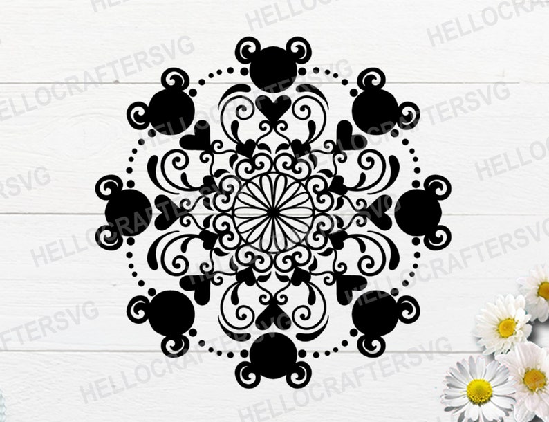 Download Disney mandala svg Mandala svg Floral disney mandala svg ...
