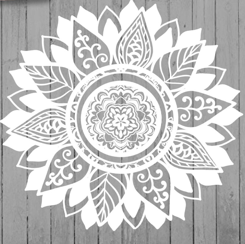 Free Free 114 Sunflower Mandala Cricut SVG PNG EPS DXF File