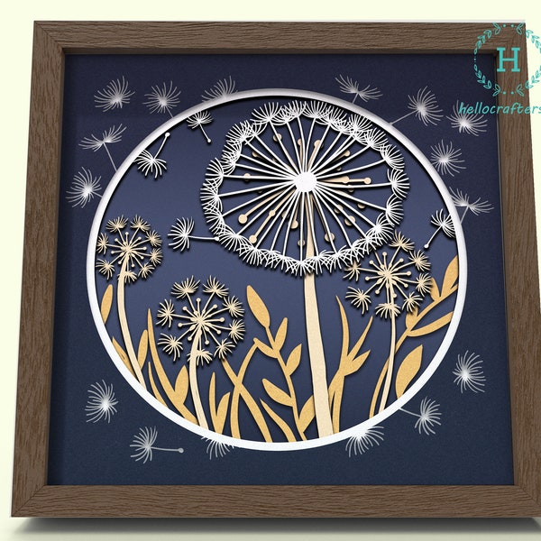 3D DANDELION Svg, 3d DANDELION Svg Shadow Box Svg - Cricut Files, Cardstock, Silhouette Files - HelloCrafterSvg 3D DANDELION Svg, 3d DANDELION Svg Shadow Box Svg - Cricut Files, Cardstock, Silhouette Files - HelloCrafterSvg