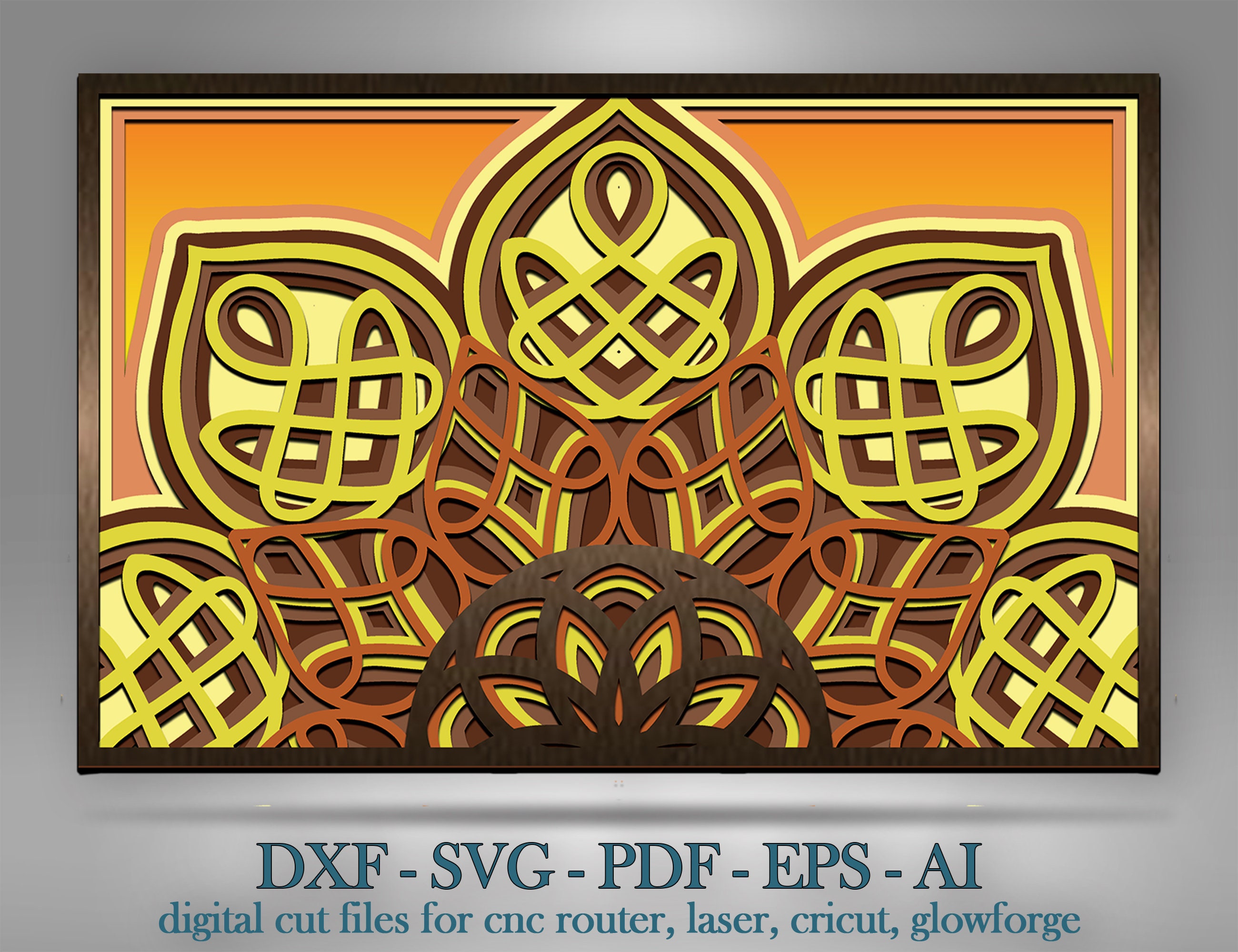 Free Free 180 Layered Mandala Shadow Box SVG PNG EPS DXF File
