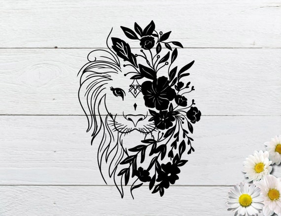 Download Boho Lion Svg Flower Lion Svg Lion Svg Lion Head Svg Cut File