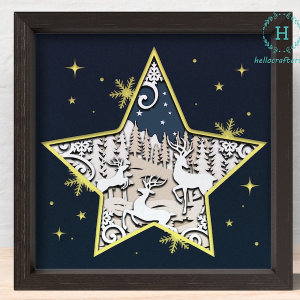 3d STAR Svg, CHRISTMAS STAR Shadow Box Svg - Cricut Files, Cardstock Svg, Silhouette Files - HelloCrafterSvg 3d STAR Svg, CHRISTMAS STAR Shadow Box Svg - Cricut Files, Cardstock Svg, Silhouette Files - HelloCrafterSvg