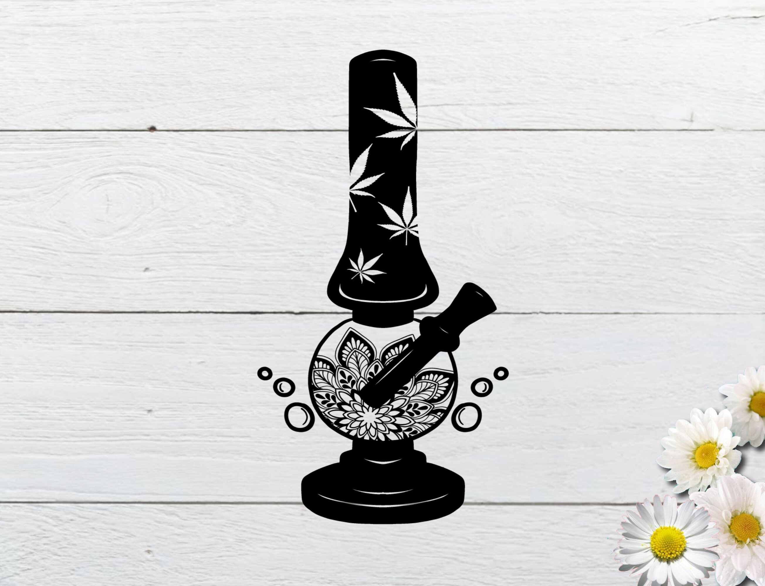 Bong Svg Bong Mandala Svg Cannabis Svg For Cricut Silhouette Etsy
