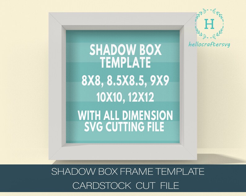 3D SHADOW BOX Template Svg Cardstock Shadow Box Frame Etsy