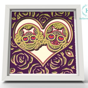 3D Love Skull Svg 3d Valentine Skull Svg VALENTINE SVG - Etsy